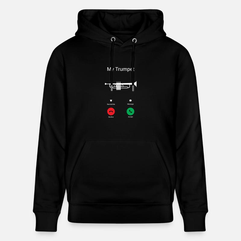 Die Trompete ruft - Stanley/Stella Unisex Bio-Hoodie CRUISER  - Schwarz