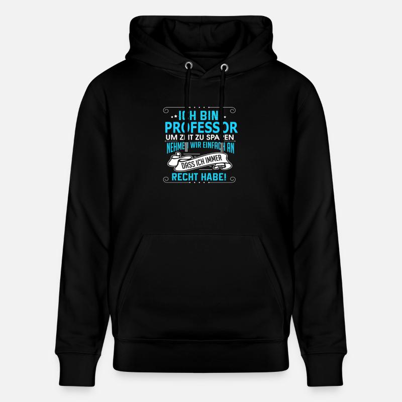 PROFESSOR - Stanley/Stella Unisex Bio-Hoodie CRUISER  - Schwarz