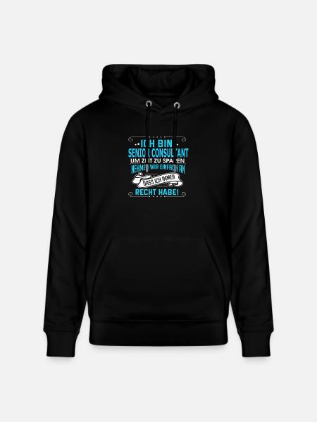 SENIOR CONSULTANT - Stanley/Stella Unisex Bio-Hoodie CRUISER - Schwarz