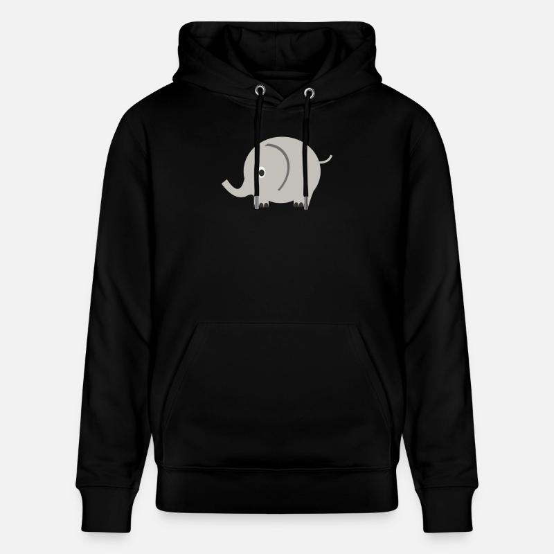 éléphant - Sweat à capuche bio CRUISER Stanley/Stella Unisexe - noir