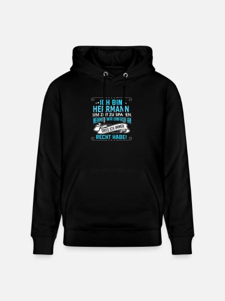 HERRMANN - Stanley/Stella Unisex Bio-Hoodie CRUISER  - Schwarz