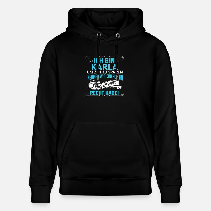 KARLA - Stanley/Stella Unisex Bio-Hoodie CRUISER  - Schwarz