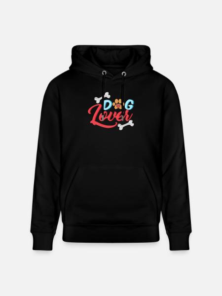 Dog Lover - Gift - Shirt - Stanley/Stella CRUISER Unisex Organic Hoodie - black