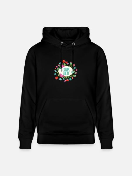 Carpe Diem - Stanley/Stella CRUISER Unisex Organic Hoodie - black