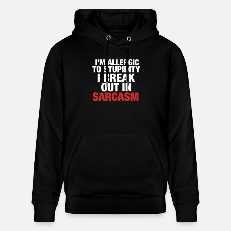 Sarkasmus - Stanley/Stella Unisex Bio-Hoodie CRUISER - Schwarz