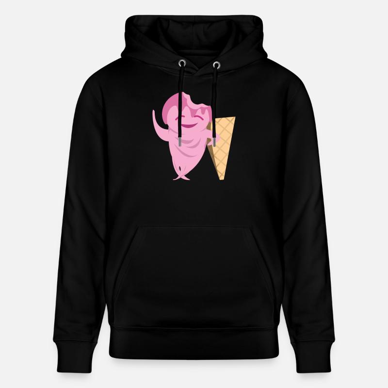 Lustige Eiscreme - Stanley/Stella Unisex Bio-Hoodie CRUISER - Schwarz