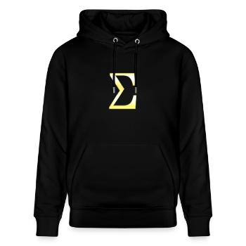 Sigma in gold - Stanley/Stella CRUISER Unisex Organic Hoodie - black - Front - Alina (178cm) & Michal (187cm)