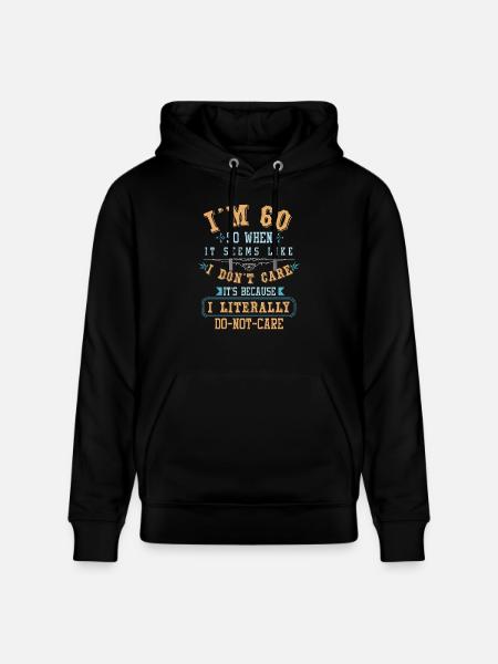 J'ai 60 ans - Sweat à capuche bio CRUISER Stanley/Stella Unisexe - noir