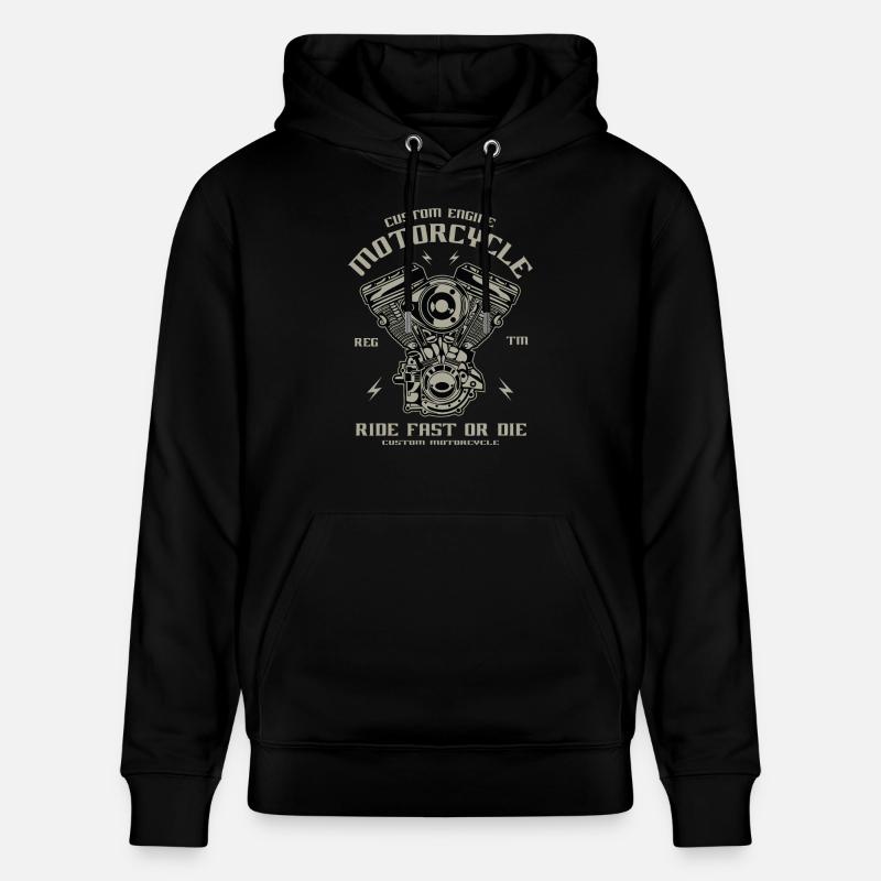 Custom Engine - Stanley/Stella Unisex Bio-Hoodie CRUISER  - Schwarz