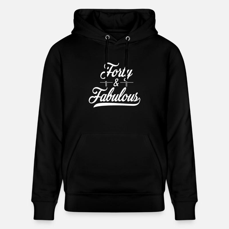 40 ans - Sweat à capuche bio CRUISER Stanley/Stella Unisexe - noir