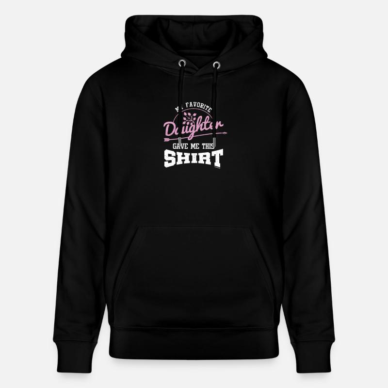 Ma fille préférée - Sweat à capuche bio CRUISER Stanley/Stella Unisexe - noir