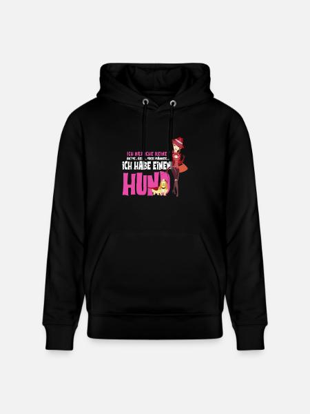 Hund Kvinder Mænd Hunde Penge Gave - Stanley/Stella CRUISER økologisk unisex-hoodie - sort