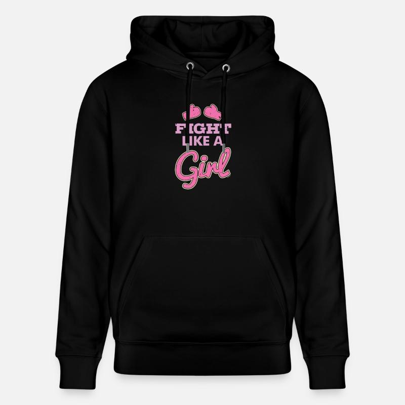 Se battre comme une fille - Sweat à capuche bio CRUISER Stanley/Stella Unisexe - noir