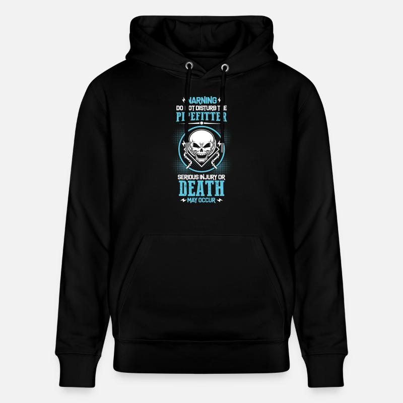 Avertissement du tuyauteur - Sweat à capuche bio CRUISER Stanley/Stella Unisexe - noir