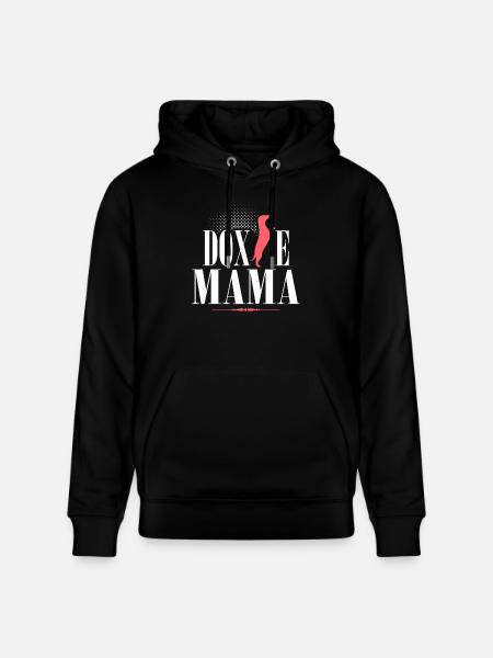 Doxie mom - Stanley/Stella CRUISER Unisex Organic Hoodie - black