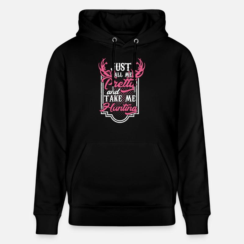 Jolie chasseur - Sweat à capuche bio CRUISER Stanley/Stella Unisexe - noir