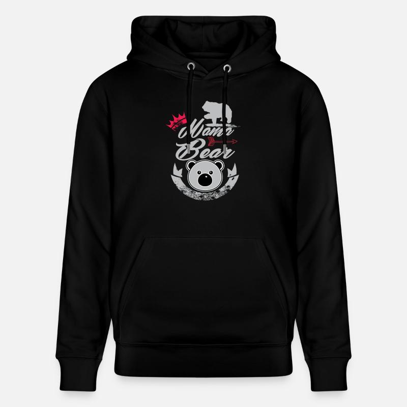 Mama Bear - Sweat à capuche bio CRUISER Stanley/Stella Unisexe - noir