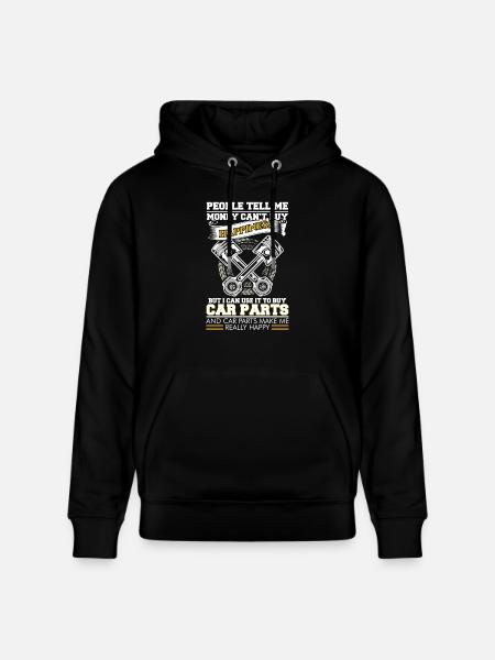 Car is Happiness - Stanley/Stella CRUISER Unisex Organic Hoodie - black