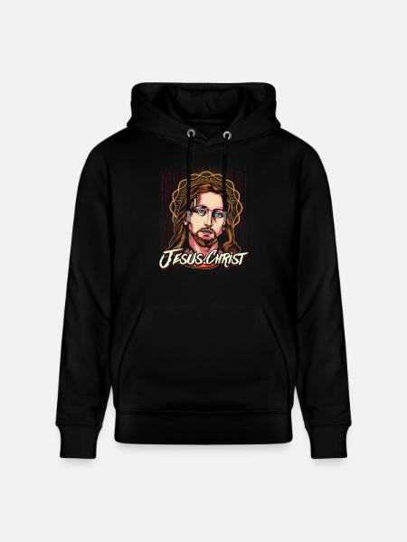 Jesus Christ Christus Christi - Stanley/Stella Unisex Bio-Hoodie CRUISER  - Schwarz