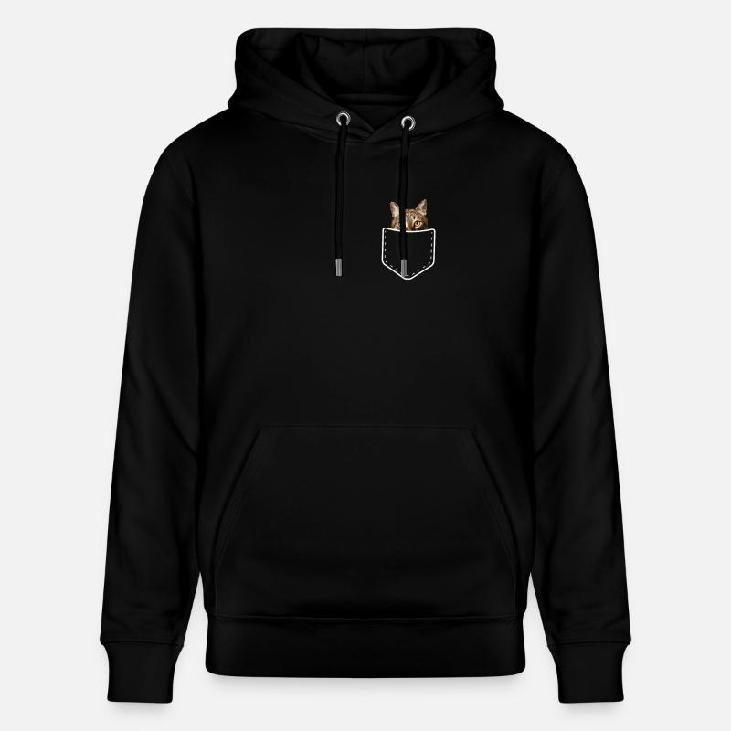 Cool Cat Pocket - Sweat à capuche bio CRUISER Stanley/Stella Unisexe - noir