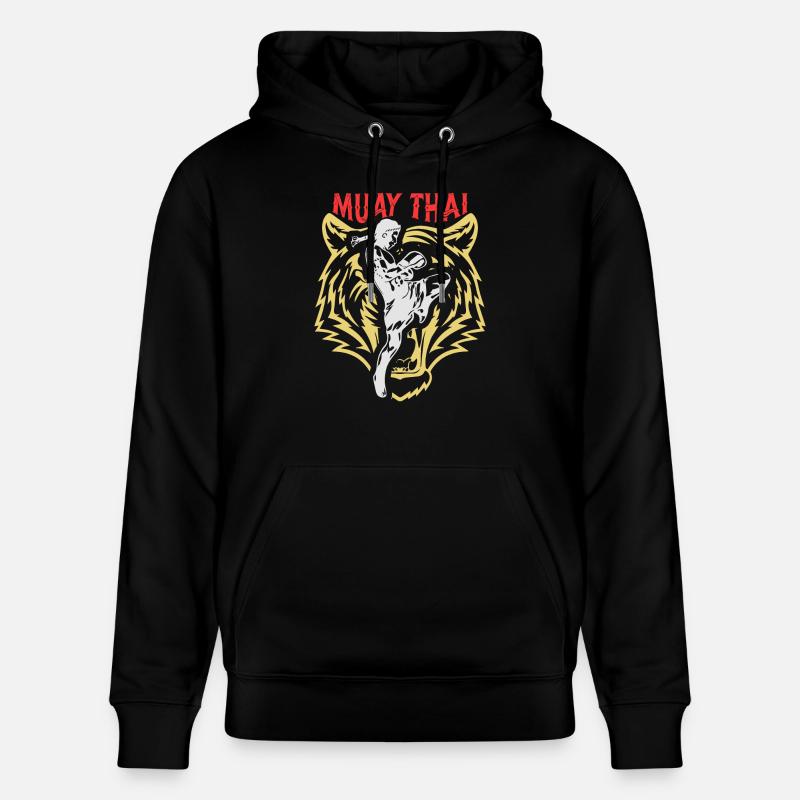 Muay Thai Boxe thaïlandaise - Sweat à capuche bio CRUISER Stanley/Stella Unisexe - noir