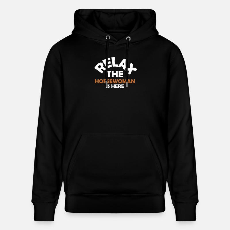 Pferdemädchen Pferdefrau Pferd Geschenkidee - Stanley/Stella Unisex Bio-Hoodie CRUISER  - Schwarz