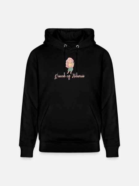Hawaii Queen - Stanley/Stella CRUISER Unisex Organic Hoodie - black