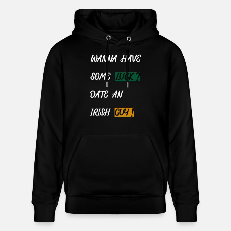 IRLANDE - CHANCE - RENCONTRE - SIMPLE - Sweat à capuche bio CRUISER Stanley/Stella Unisexe - noir