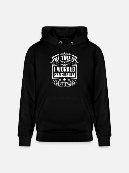 Retirement Quotes - Sweat à capuche bio CRUISER Stanley/Stella Unisexe - noir