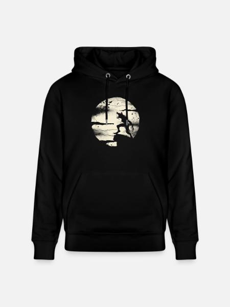 Werewolf With The Full Moon - Stanley/Stella CRUISER Unisex Organic Hoodie - black