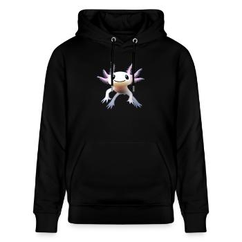 axolotl - Stanley/Stella CRUISER Unisex Organic Hoodie - black - Front - Alina (178cm) & Michal (187cm)