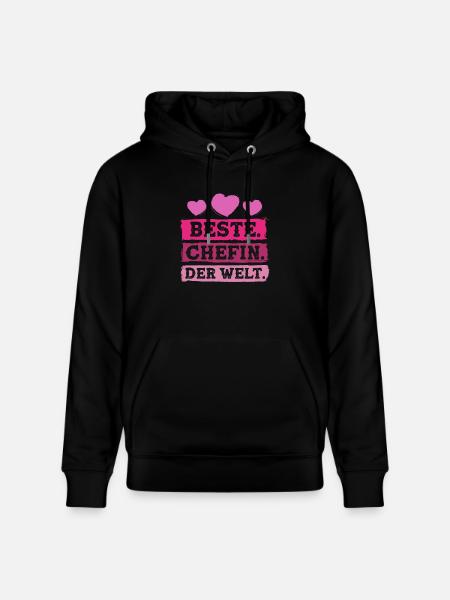 Beste Chefin der Welt - Stanley/Stella Unisex Bio-Hoodie CRUISER - Schwarz