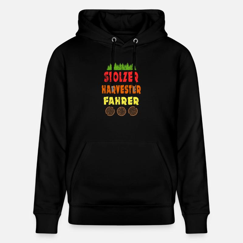 Harvester - Stanley/Stella Unisex Bio-Hoodie CRUISER  - Schwarz