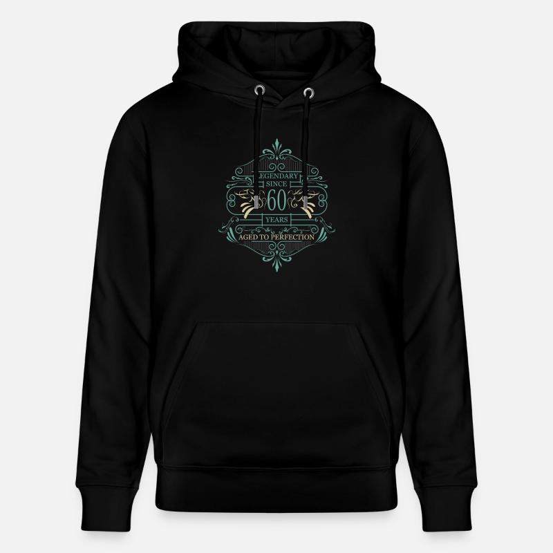 Idées cadeaux 60e anniversaire - Sweat à capuche bio CRUISER Stanley/Stella Unisexe - noir