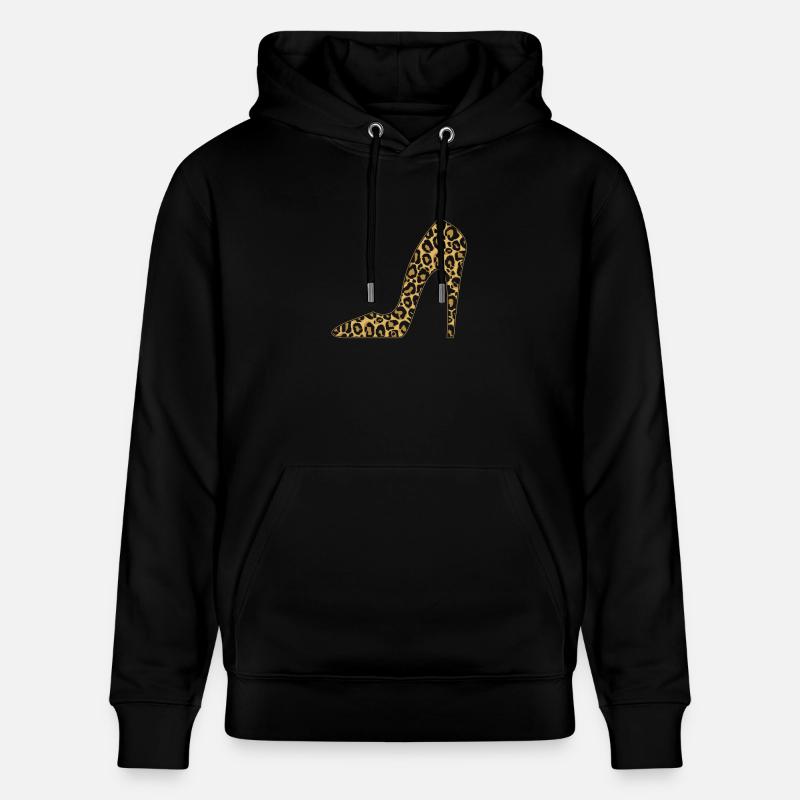 Talons hauts motif léopard léopard - Sweat à capuche bio CRUISER Stanley/Stella Unisexe - noir