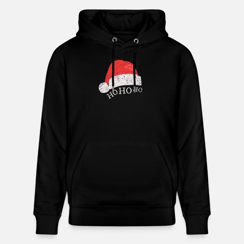 Noël Ho Ho Ho - Sweat à capuche bio CRUISER Stanley/Stella Unisexe - noir