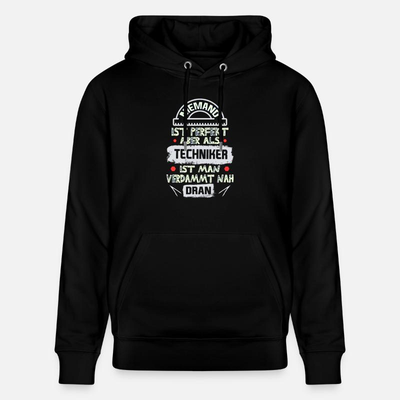 Techniker spruch - Stanley/Stella Unisex Bio-Hoodie CRUISER  - Schwarz