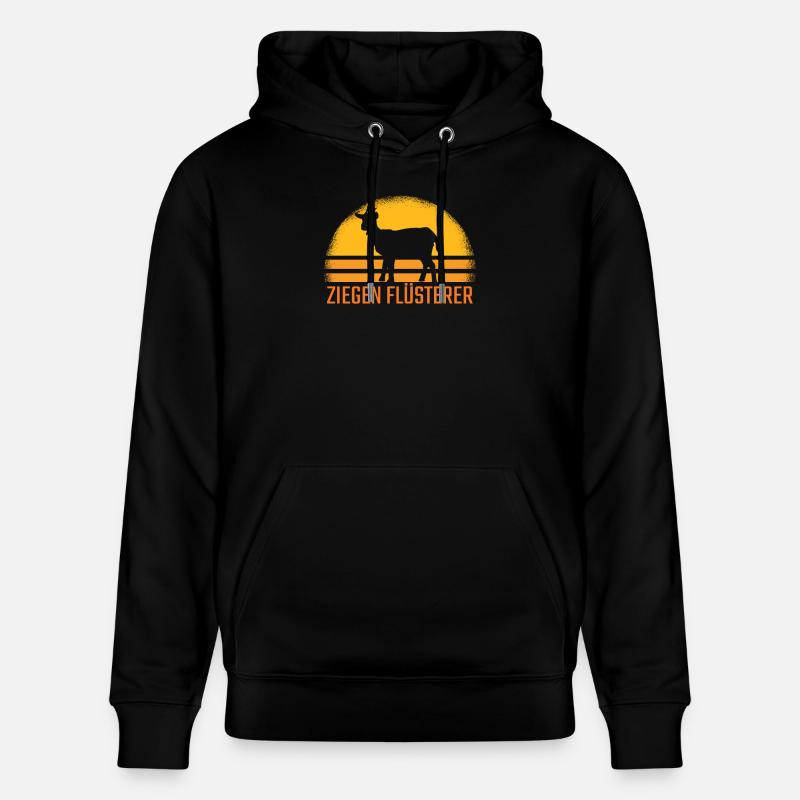 Chèvres Chuchots de chèvre rétro - Sweat à capuche bio CRUISER Stanley/Stella Unisexe - noir