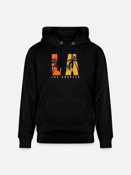 LA Los Angeles - Stanley/Stella CRUISER Unisex Organic Hoodie - black