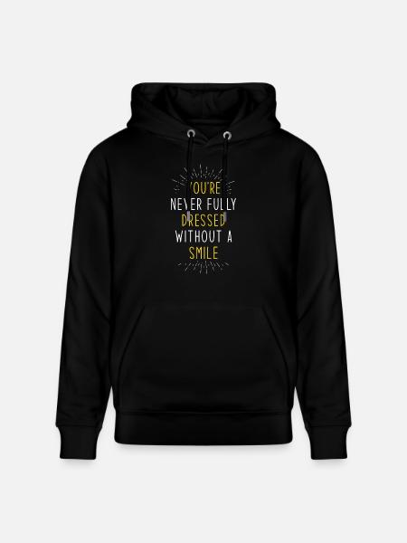 Laughing saying - Stanley/Stella CRUISER Unisex Organic Hoodie - black