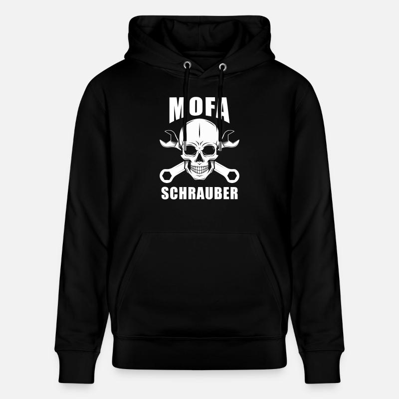 Visseuse mobylette - Sweat à capuche bio CRUISER Stanley/Stella Unisexe - noir