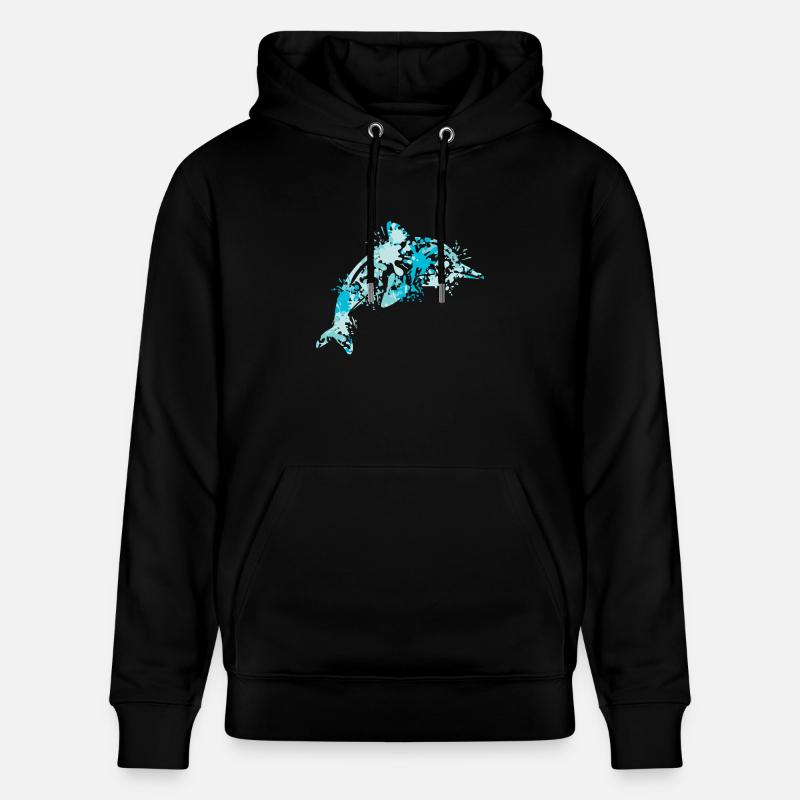 Delfin - Stanley/Stella Unisex Bio-Hoodie CRUISER  - Schwarz