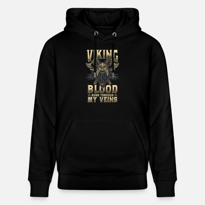Wikinger - Stanley/Stella Unisex Bio-Hoodie CRUISER - Schwarz