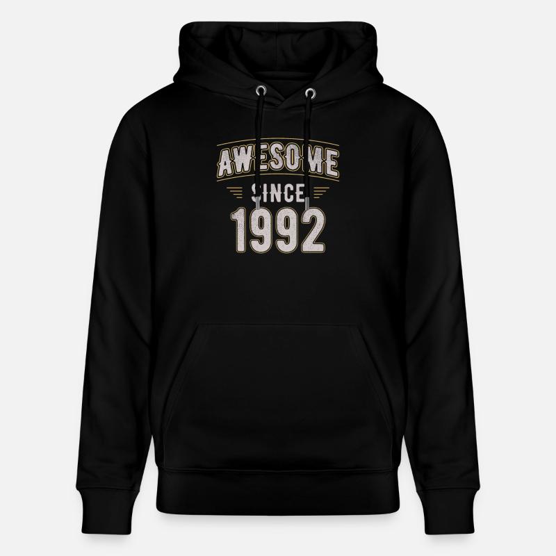Awsome since 1992 Naissance - Sweat à capuche bio CRUISER Stanley/Stella Unisexe - noir