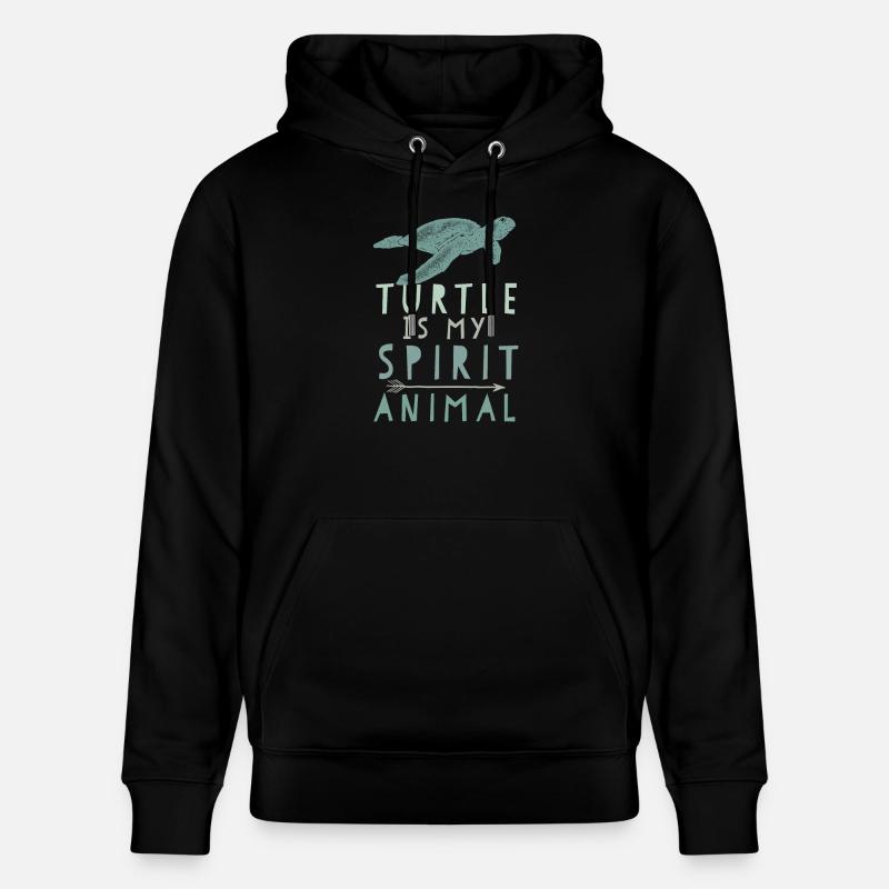 Schildkröte Geisttier - Stanley/Stella Unisex Bio-Hoodie CRUISER  - Schwarz