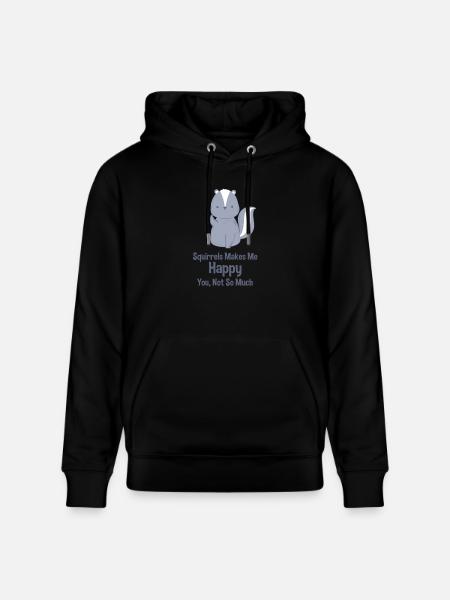Squirrel funny - Stanley/Stella CRUISER Unisex Organic Hoodie - black