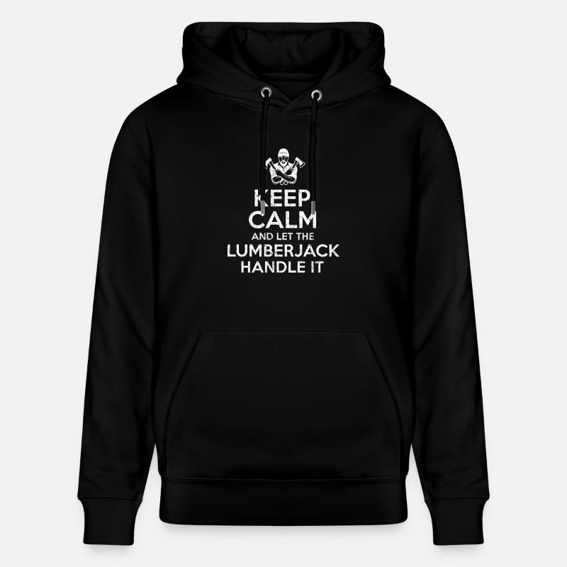 Keep Calm Lumberjack - Sweat à capuche bio CRUISER Stanley/Stella Unisexe - noir