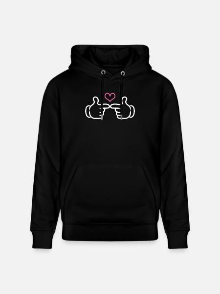 Shy Symbol - Stanley/Stella CRUISER Unisex Organic Hoodie - black