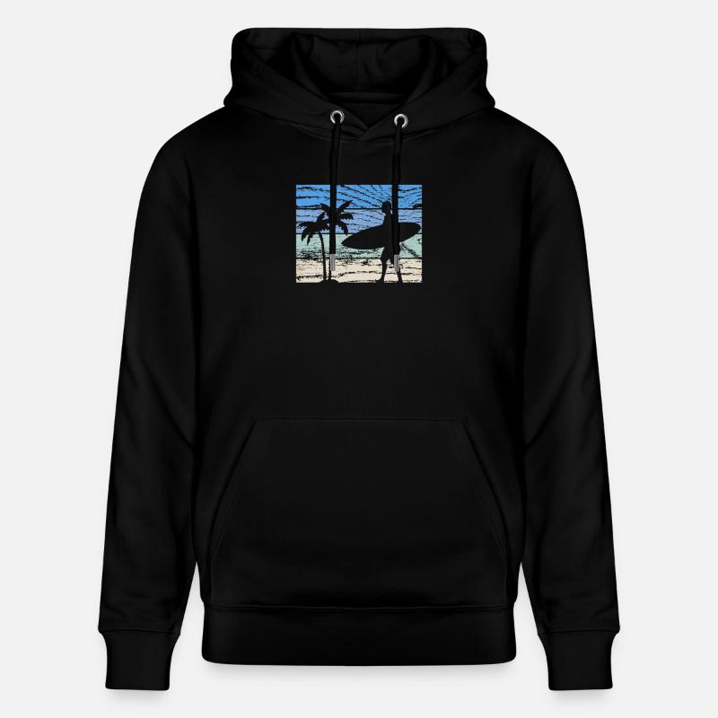 Surfeur surfeur - Sweat à capuche bio CRUISER Stanley/Stella Unisexe - noir