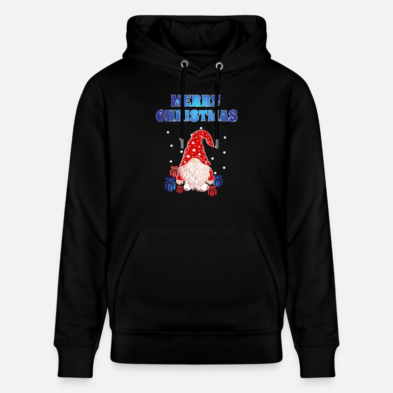 Gnome de Noël - Sweat à capuche bio CRUISER Stanley/Stella Unisexe - noir